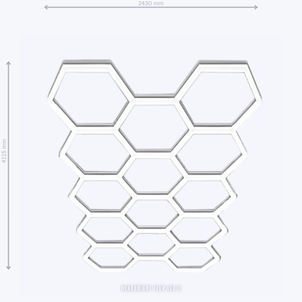 Mått HexaBright Flex LED 2 för ett anpassningsbart ljussystem i ditt garage